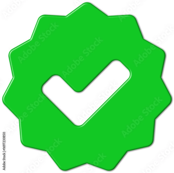 Obraz Validation and approval checkmark symbol