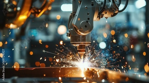 Obraz Robot welding metal