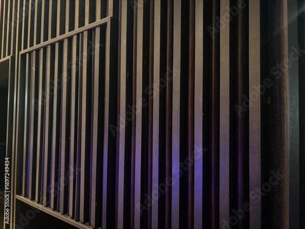 Obraz 縦格子のモダンデザインとシンプルな幾何学的背景