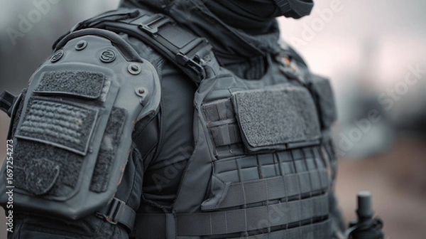 Fototapeta Tactical Bulletproof Armor Close-Up