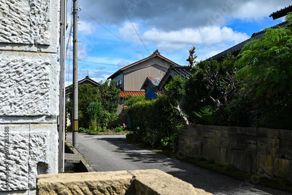 Fototapeta 田舎の町の風景