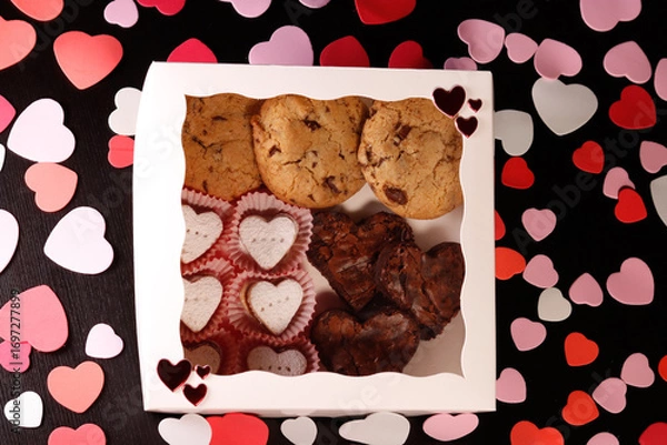 Obraz Cookies in decorated gift box