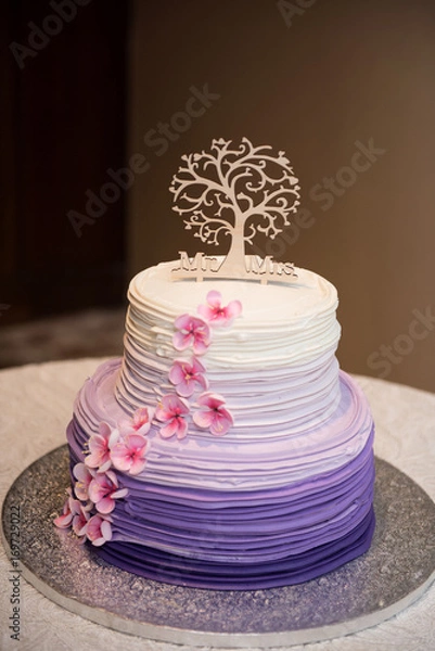 Obraz Beautiful wedding cake