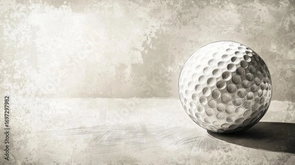 Fototapeta Golf ball graphic design