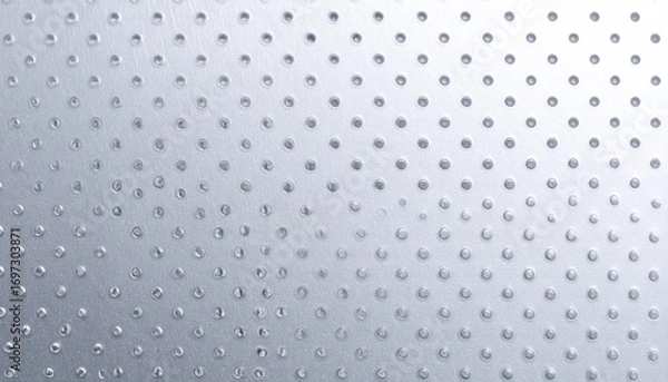 Obraz Silver Metal Surface with Subtle Dot Pattern and Satin Reflection