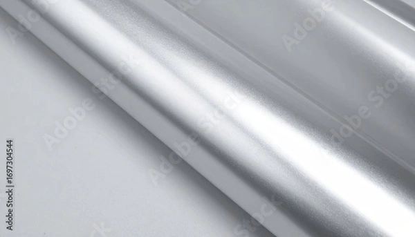 Obraz Silver Metallic Texture Background: Shiny Smooth Metal Surface