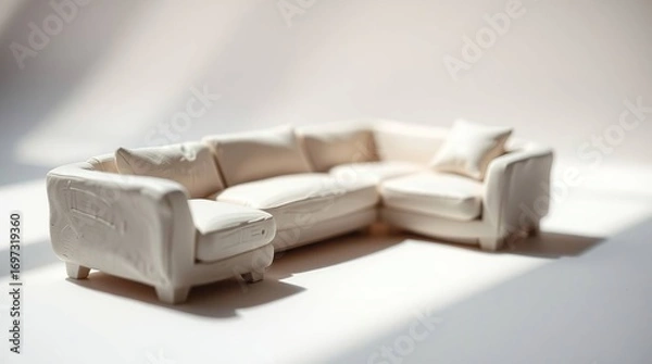 Obraz Miniature Sectional Sofa.