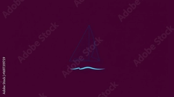 Obraz Minimalist Sailing Vessel.