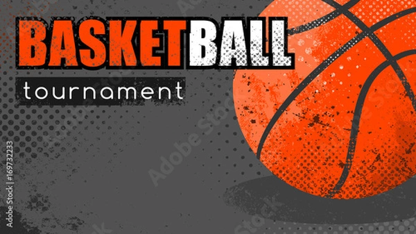 Fototapeta Basketball grunge