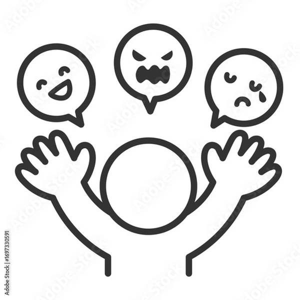 Fototapeta 感情表現