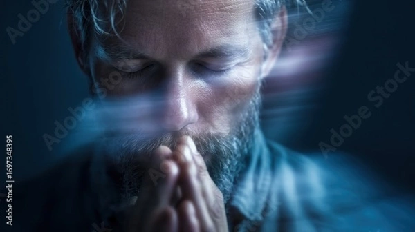 Obraz Man thoughtful portrait