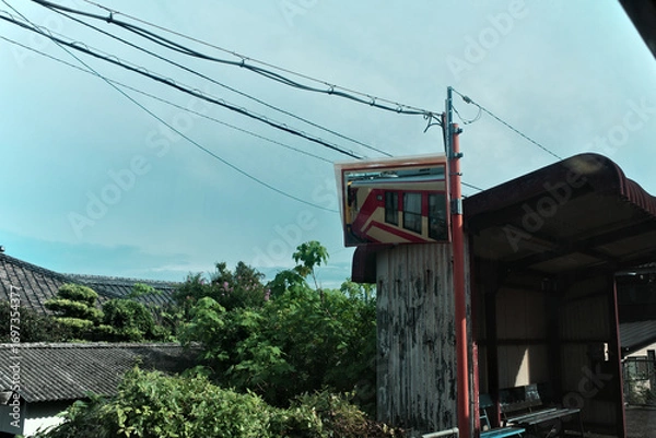 Obraz 島原鉄道の無人駅