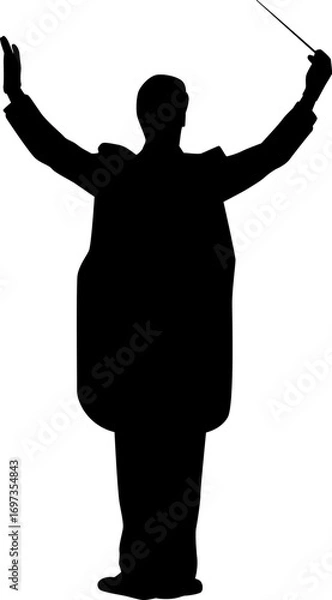 Obraz Music Conductor Silhouettes