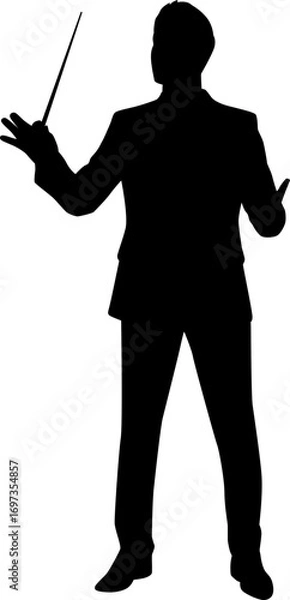 Obraz Music Conductor Silhouettes