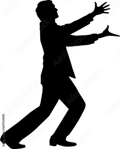 Obraz Music Conductor Silhouettes