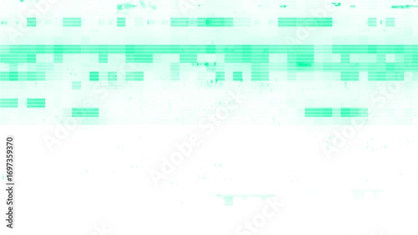 Fototapeta Cyberpunk Street Light Motion with VHS Effect and Pixel Elements. Techno glitch style backdrop. Glitched banner with TV noise, Glitch camera effect. TV scan line monitor. Data noise texture.