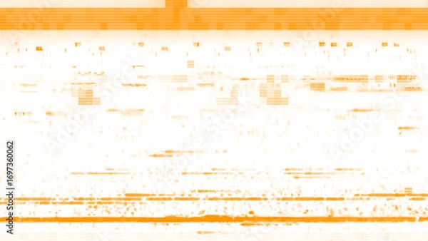 Fototapeta Cyberpunk Street Light Motion with VHS Effect and Pixel Elements. Techno glitch style backdrop. Glitched banner with TV noise, Glitch camera effect. TV scan line monitor. Data noise texture.