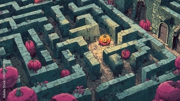 Obraz Haunted Maze Puzzle