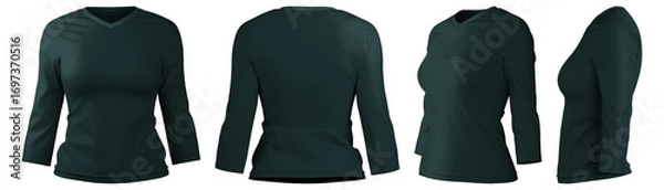 Fototapeta 3D long t-shirt with versatile design and smooth fabric