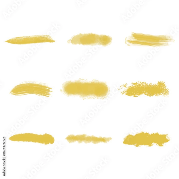 Obraz インク　アナログ風　質感　金　色