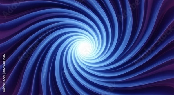 Fototapeta Dynamic Blue Vortex Swirling with Energy, Perfect for Abstract Design Needs