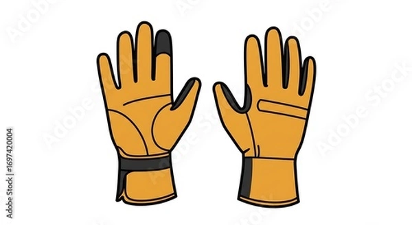 Fototapeta Pair of work gloves