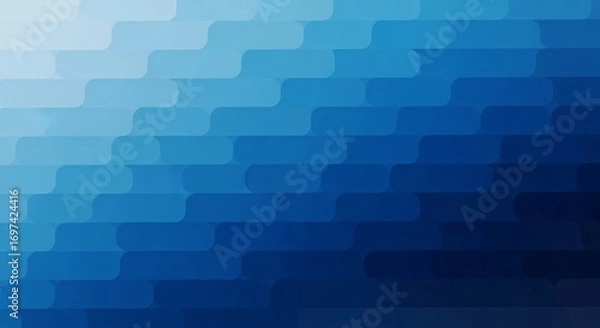 Fototapeta Modern Blue Abstract Background with Geometric Shapes for Digital Design