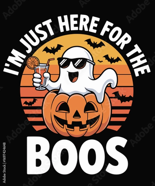 Obraz I'm Just Here For The Boos Ghost Funny