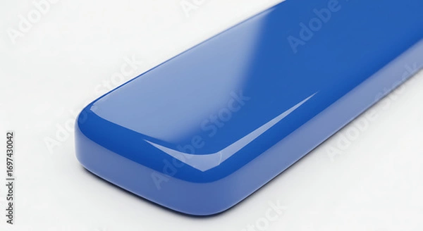 Fototapeta Shiny blue rectangular object