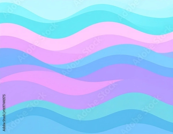 Obraz Pastel wavy background