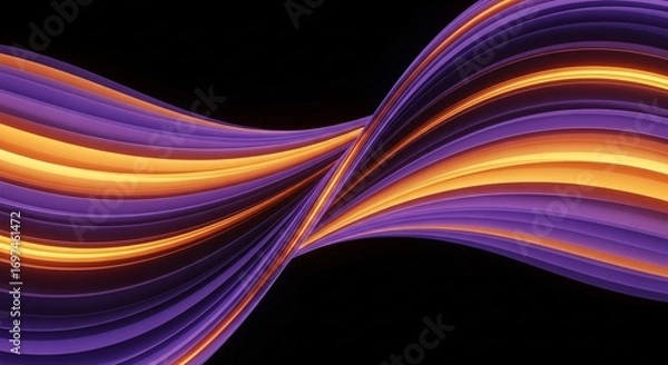 Fototapeta Dynamic Abstract Art With Vibrant Colors for Modern Design Concepts
