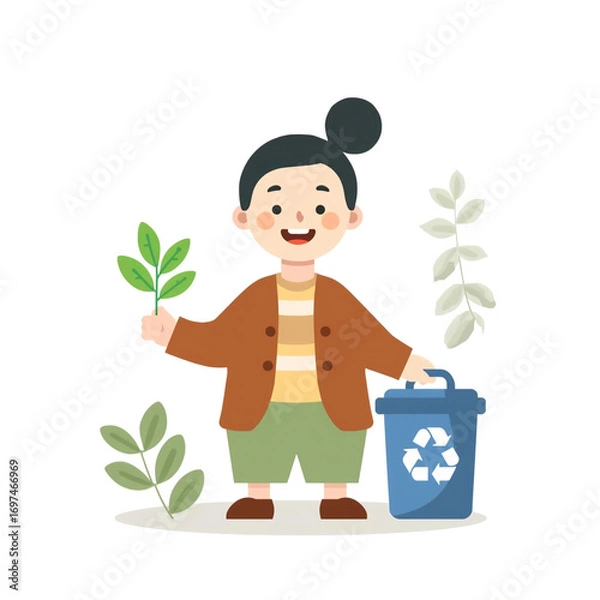 Obraz Eco-Conscious Recycler