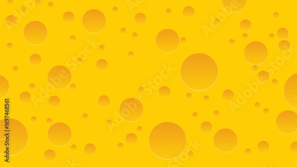 Fototapeta seamless cheese pattern yellow background