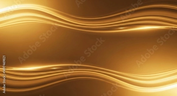 Fototapeta Elegant Flowing Golden Lines Creating a Luxurious and Modern Abstract Background