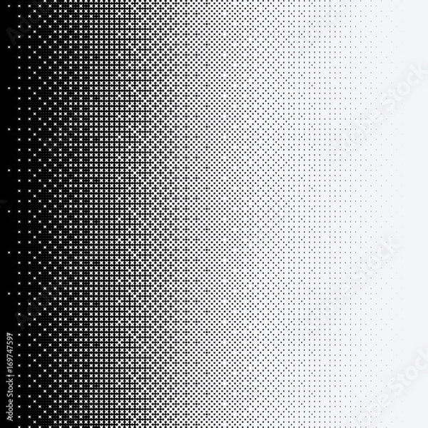 Fototapeta Halftone dots on white background