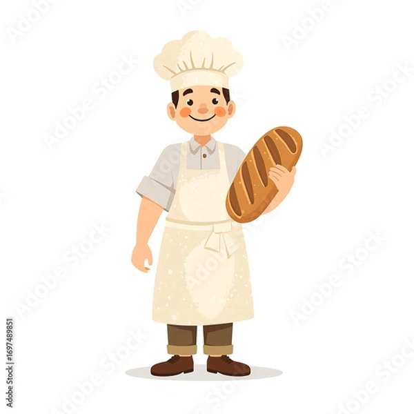 Obraz chef with a tray