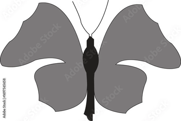 Fototapeta Realistic Butterfly Vector Design Illustration