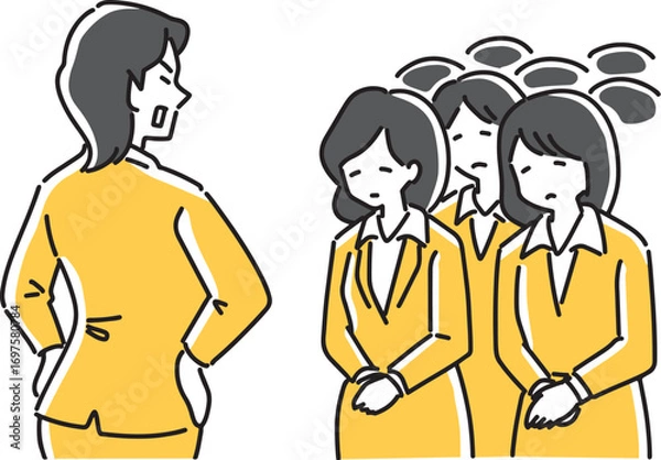 Obraz 女子社員を叱る女性上司