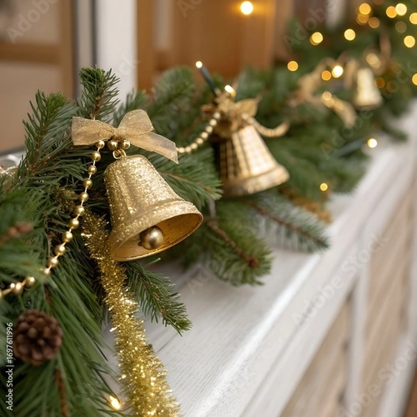 Obraz christmas tree with bells