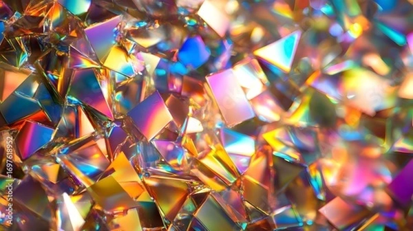 Fototapeta abstract background with confetti