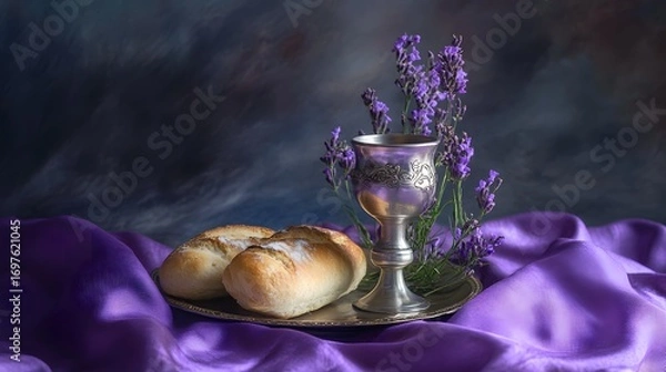 Obraz apple and chocolate cake