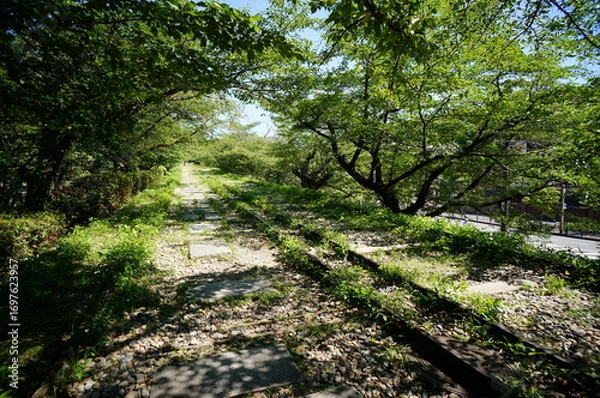 Obraz 京都、蹴上インクラインの風景