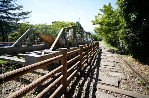Fototapeta 京都、蹴上インクラインの風景