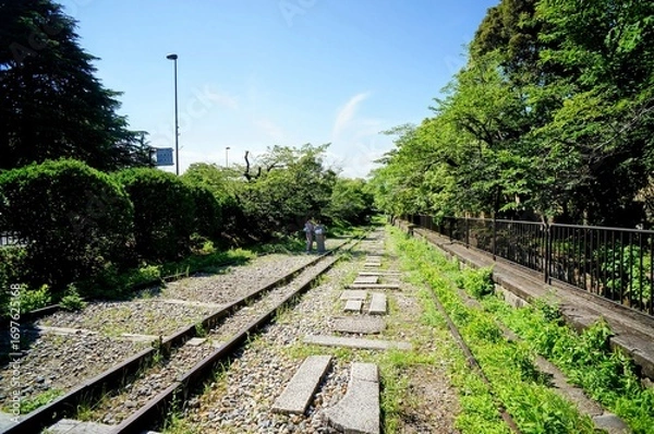 Fototapeta 京都、蹴上インクラインの風景