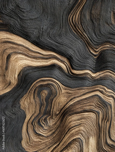 Fototapeta Wood, wooden abstract background, texture or wallpaper. Neural network AI generated art