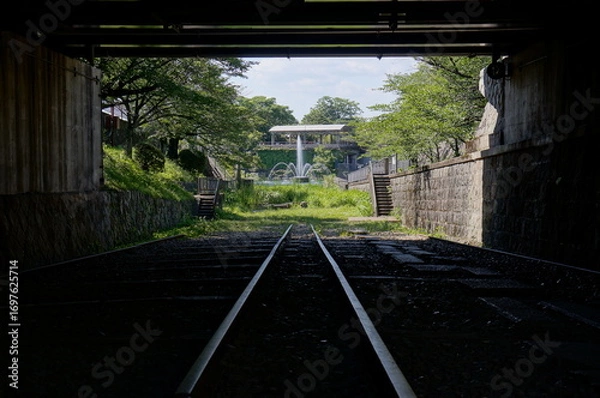 Obraz 京都、蹴上インクラインの風景