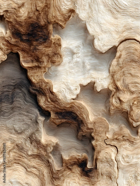 Fototapeta Wood, wooden abstract background, texture or wallpaper. Neural network AI generated art
