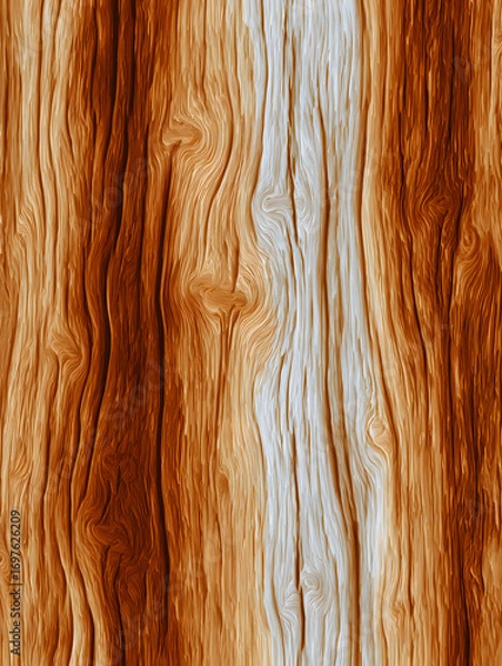 Fototapeta Wood, wooden abstract background, texture or wallpaper. Neural network AI generated art