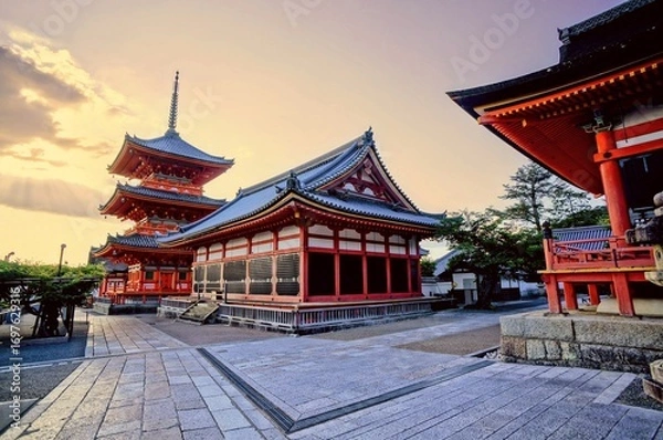 Obraz 京都、清水寺の風景