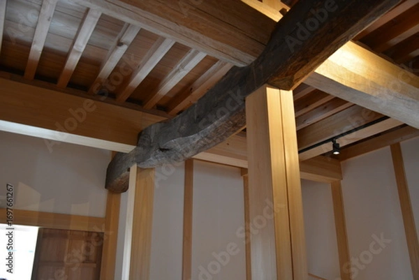 Obraz お城の大きな梁